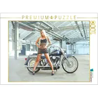 CALVENDO Puzzle FLSTF Fat Boy Bj. 2003 mit Jennifer | 1000 Teile Lege-Größe 64x48cm Foto-Puzzle für glückliche Stunden