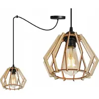 Light11 HOME Moderne Led-Deckenhängelampe Aus Holz