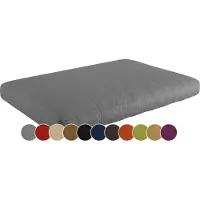 Sunnypillow Palettenkissen für Gartenmöbel - Sitzkissen 120x80x15 cm - Palettenauflage für Palettensofa für Haus und Garten - Palettenpolster, Sitzpolster für Palettenmöbel - Kissen Grau
