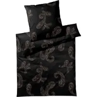 JOOP! Mako-Satin-Bettwäsche-Garnitur Paisley Farbe black Größe 135x200+80x80