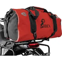 Zieger Gepäckbrücke kompatibel mit Yamaha Ténéré 700 schwarz mit Schnorr Hecktasche in rot