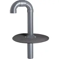 Fleck Flachdach Schwanenhals mit Flansch aus Bitumen DN50