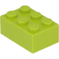LEGO 2x3 Stein 3002 - 250 Stück Lime