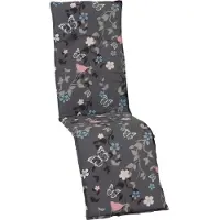 Green Spirit 1er Set Relaxsessel Auflage »Bregenz«, Motiv - Blume, grau