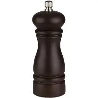 Aps Salzmühle PROFESSIONAL aus Buchenholz dunkel mit Edelstahlmahlwerk ØxH: 5,5 x 15 cm