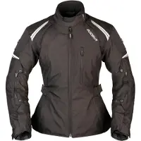 Modeka Violetta Damen Motorrad Textiljacke, schwarz/schwarz, 38