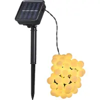 Vislone Tomshine Solar Powered 50 LEDs String Light IP44 Water-resistant Outdoor Hanging Fairy Lights House Decoration Ball String Lamp for Holiday Party