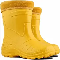 Kolmax superleichte Eva Kinder Gummistiefel gefüttert Gelb 32