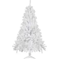 CCLIFE Künstlicher Weihnachtsbaum Nordmanntanne,180cm,600 Astspitzen,Tannenbaum Klein,Spritzguss,Weiß,Cushhom