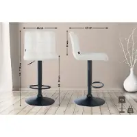 CLP Barhocker Peru Samt schwarz creme