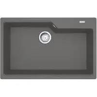 Franke Urban - Fragranit Küchenspüle UBG 610-78, 780x500 mm, grauer Stein 114.0700.094