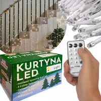 Kaufland Led Vorhang 304 Stk. Für 230V Ip44 Mit 8-Funktions-Fernbedienung Für Innen-/Aussendekoration