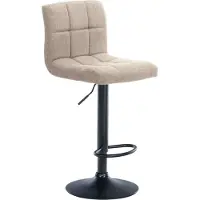 CLP Barhocker Calma Stoff schwarz creme