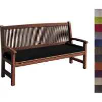 Sunnypillow Bankauflage Stuhlkissen mit abnehmbarem Bezug Bankkissen Bankpolster Polsterauflage Auflage für Gartenbank viele Farben und Größen zur Auswahl (140 x 30 x 5cm, Schwarz)