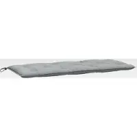 Markenlos Gartenbankauflage Melange Hellgrau 120x50x7 cm Stoff
