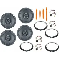 DSX Ground Zero Set für Ford Transit V363 Bj 14-21 Tür vorn Seitenteil hinten Bügel