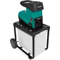 Vonroc Gartenhäcksler – Leiser Motor – 2800W | Inkl. 60-Liter-Sammelbehälter