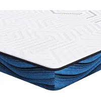 Syfax Matratzenauflage Weiß 90 x 200 cm Jacquard-Stoff