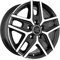 MSW Alufelge 40 Van 6.5X16 5X130 Et 65 Gloss Black Full Polished