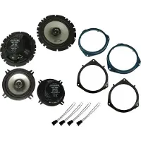 DSX Alpine Lautsprecher Set für Opel Astra G Bj 98-05 Tür vorne hinten 420 Watt