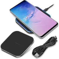 NAmobile Wireless Schnell Ladegerät für Samsung Galaxy S26 S25 S24 S23 Ladestation 15W