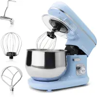 Bomann Küchenmaschine 1100W | Knetmaschine 5L | inkl. Knethaken, Rührhaken und Schneebsen | robustes Spezialgetriebe | Teigmaschine KM 6030 CB blau