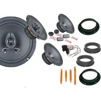 DSX Ground Zero Boxen Set für VW Sharan 7N Bj 10-15 Tür vorne hinten Bügel