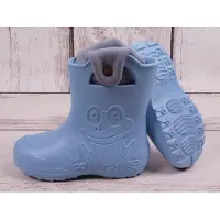 Camminare hellblaue Gummistiefel mit herausnehmbarer grauer Isolierung