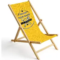 Ferocity Personalisierbarer Holz Liegestuhl Klappbar Klappliegestuhl Sonnenliege Strandstuhl Wechselbezug Motiv Verkzeug [119]