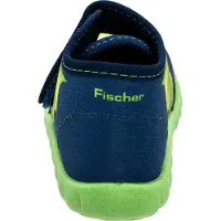 Fischer Kinder Hausschuh Jungen Stiefel mit freundlichem Drachen Flexi, Größe:21 EU, Farbe:Blau
