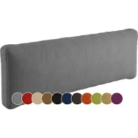 Sunnypillow Palettenkissen Outdoor, wasserdicht, UV-lichtecht - Rückenkissen 120x40x20cm - Palettenauflage für Palettensofa für Haus und Garten - Palettenpolster für Palettenmöbel - Kissen Grau