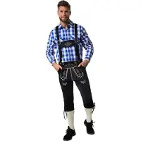 TecTake Lederhose Fichtelgebirge - L