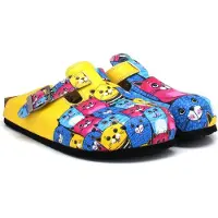 Goby Clogs Schuhe für Damen – Handgefertigte - Mädchen- und Damenschuhe für den Alltag - Farbiger Druck - Bequem & Langlebig - EVA-Sohle – Grundschul-Zeichnungen