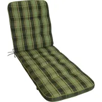 Kettler Herlag Liegenauflage Tilly 200x65x9cm Grün-Kariert Fleckschutz extra Weich