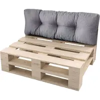 Sunnypillow Palettenkissen Auflage Set für Europaletten Indoor und Outdoor Palettenpolster Palettensofa Kissen mit schöner Steppung viele Farben und Größen zur Auswahl Rückenkissen 120 x 40