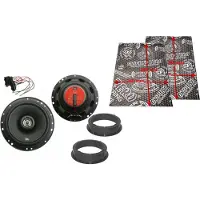 DSX JBL Lautsprecher Komplett Set fuer VW EOS Seitenteil hinten Daemmung 175 Watt