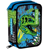 Mitama Federmäppchen voll "Triplo", Dinosaurier, 64860