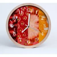 Tulup Holzuhr 20fi cm wanduhr - Obst Obst
