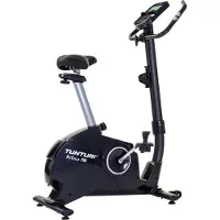 Tunturi FitCycle 70i Heimtrainer - Fitnessrad für zu Hause mit 32 Widerstandsstufen - Ergometer mit 20 Programmen - 150 kg Benutzergewicht - Ausgestattet mit Tablet-Halterung und Transportrollen