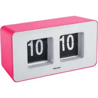 Karlsson - Wanduhr Funky Flip - Leuchtendes Rosa - 7x17.7x9.2cm
