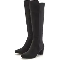 LASCANA Stiefel Stiefelette, Langer Stiefel, schwarz Größe 42