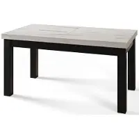 Alpi Möbel Rechteckiger Esstisch Ausziehbar, Moderner Wohnzimmertisch 170–250 cm, Tisch mit Holzbeinen stabile Konstruktion, Marmur, Kollektion Classico
