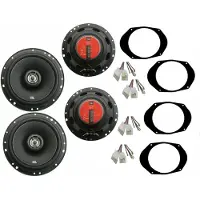 DSX JBL Einbauset für Ford Fiesta JH/JD Bj 01-08 Lautsprecher Tür Vorne hinten 700 W