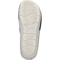 Brinkmann Damen Hausschuh Pantoffel Keilabsatz Blume 330011, Größe:40 EU, Farbe:Blau