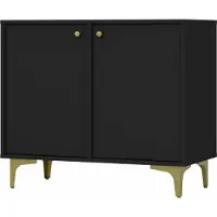 Masseno Kommode TORINO 84 cm Sideboard mit 2 Türen für Wohnzimmer Schlafzimmer Modern 84x41x72 cm Graphitfarben / Graphitfarben