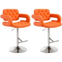 CLP 2er Set Barhocker Dublin C orange
