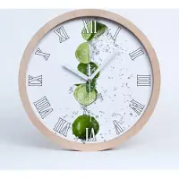 Tulup Holzuhr 20fi cm wanduhr - weiße Spitzen - Kalk und Wasser