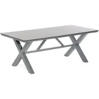 SonnenPartner Gartentisch Base-Spectra 200x100 cm Aluminium anthrazit Tischsystem