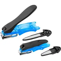 Markenlos Nagel Clipper 2-Delig Manicure Pedicure Set Blau