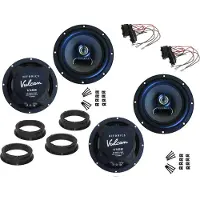 DSX Hifonics Lautsprecher Set für VW Jetta 4 Bj 11 – 16 Tür Vorne hinten 360 Watt